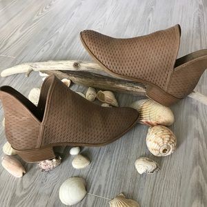 Taupe Madden Girl Booties.